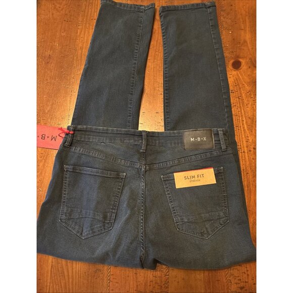 MBX Slim Fit Gray Jeans Size 34 X 32 NWT Slim Leg Skinny Jeans - Picture 6 of 6